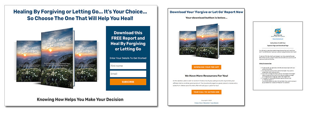 Forgiveness PLR Report Squeeze Page