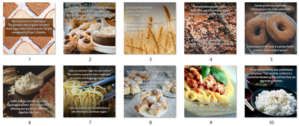 Grains PLR Social Posters