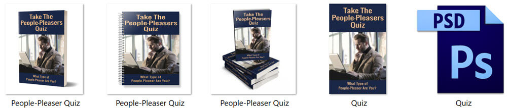 People-Pleasers Quiz PLR Report eCover Graphics