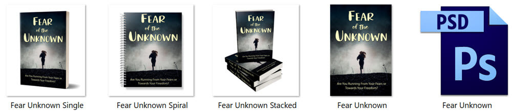 Fear of The Unknown PLR eBook Cover Graphics