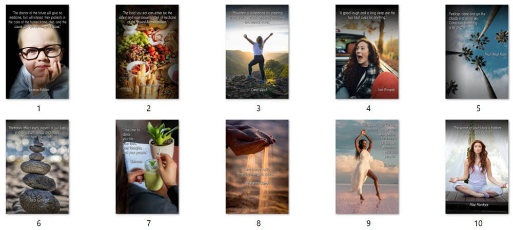 Holistic Health PLR Social Posters Large