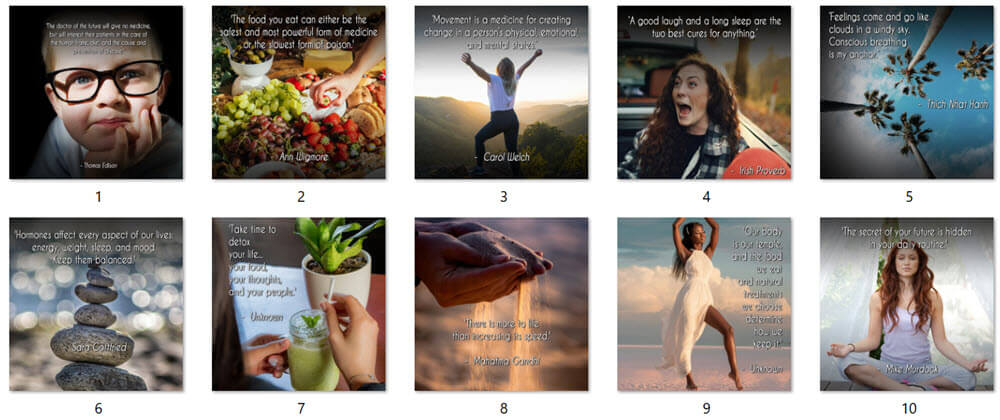 Holistic Health PLR Social Posters