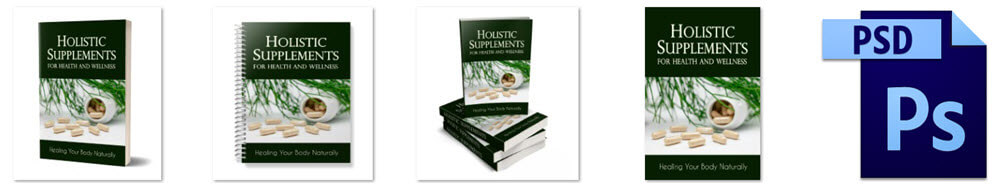 Holistic Health Supplements PLR Report eCover Graphics