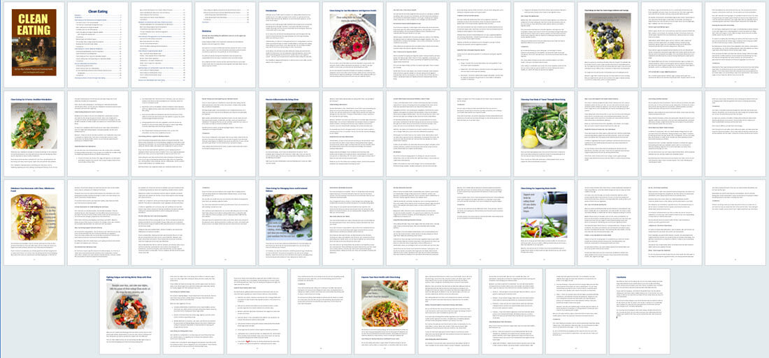 Clean Eating PLR eBook Contents