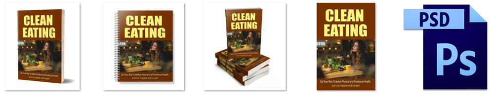 Clean Eating PLR eCover Graphics