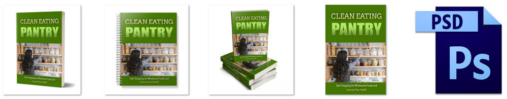 Clean Eating Pantry PLR eCover Graphics