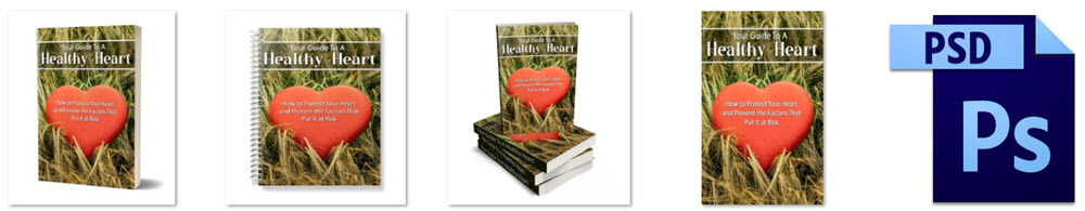 Healthy Heart PLR eCover Graphics