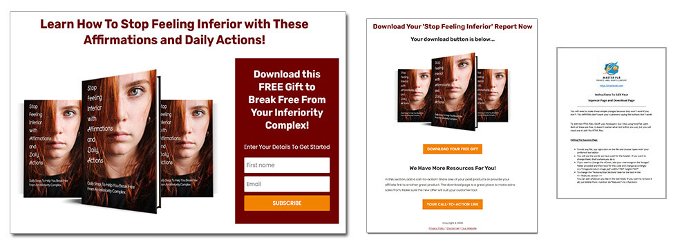 Inferiority Complex PLR Report Squeeze Page