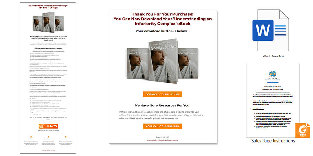 Inferiority Complex PLR eBook Sales Page